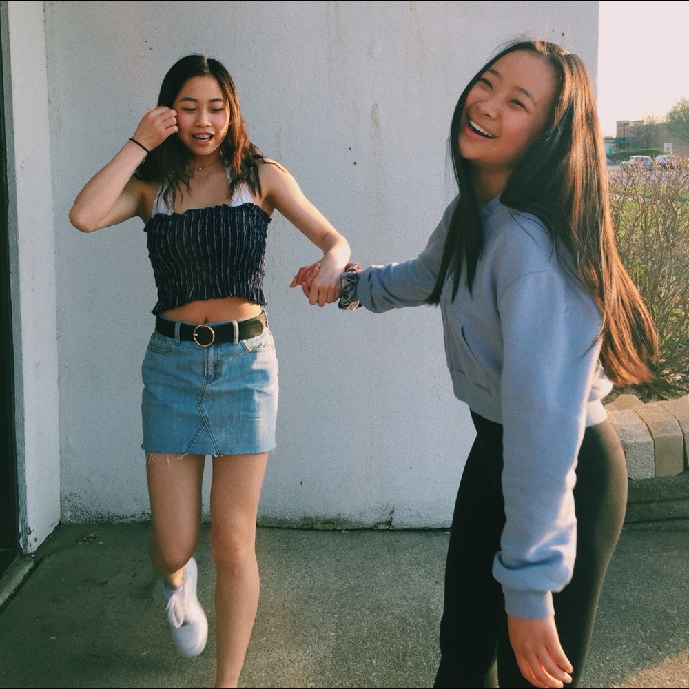pacsun jean skirt bundle